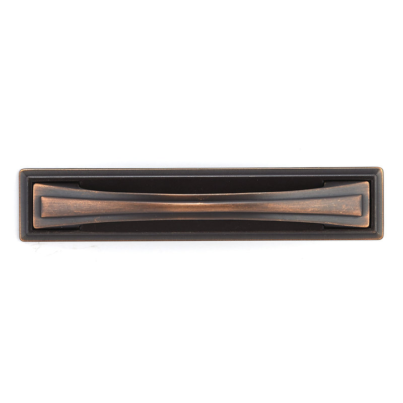 Poignée arche 5 1/32 po Expression, Bronze huilé et brossé