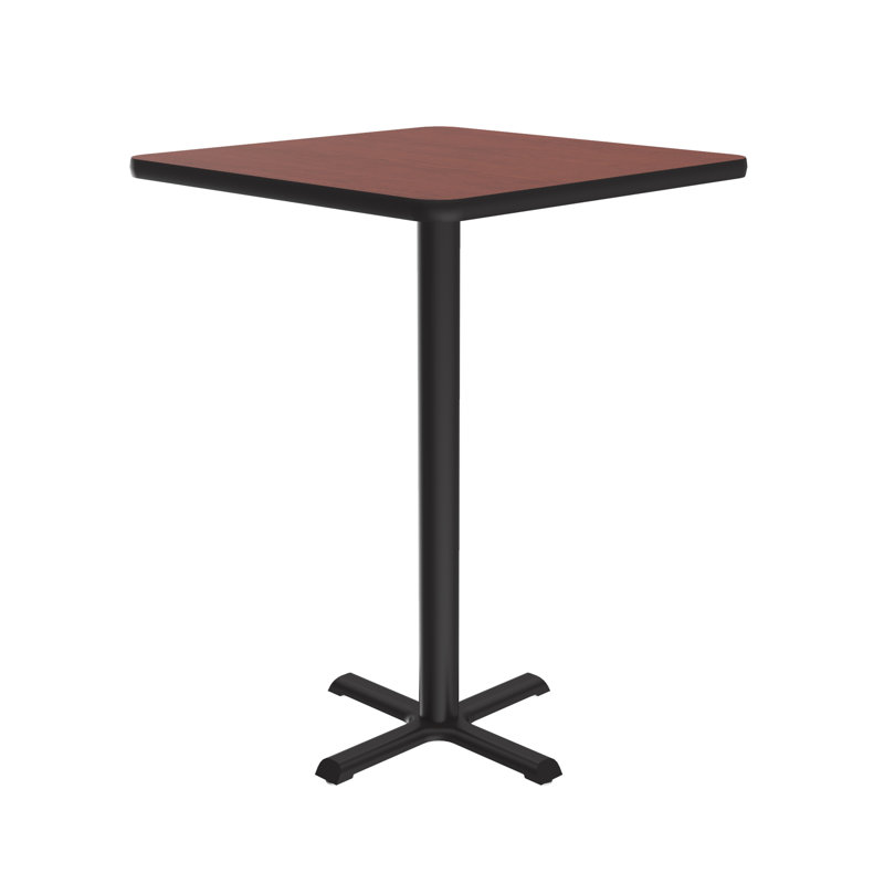 Table carrée pour salle de pause, Carré 36 po, Cerisier