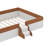Upholstered Daybed Frame With Fence And Stairs-1697866051