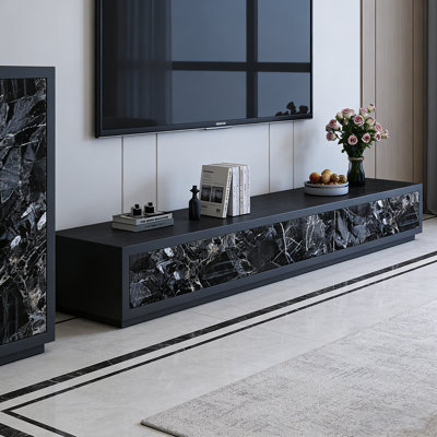 Minimalism Sintered Stone TV Stand with 4 Drawers