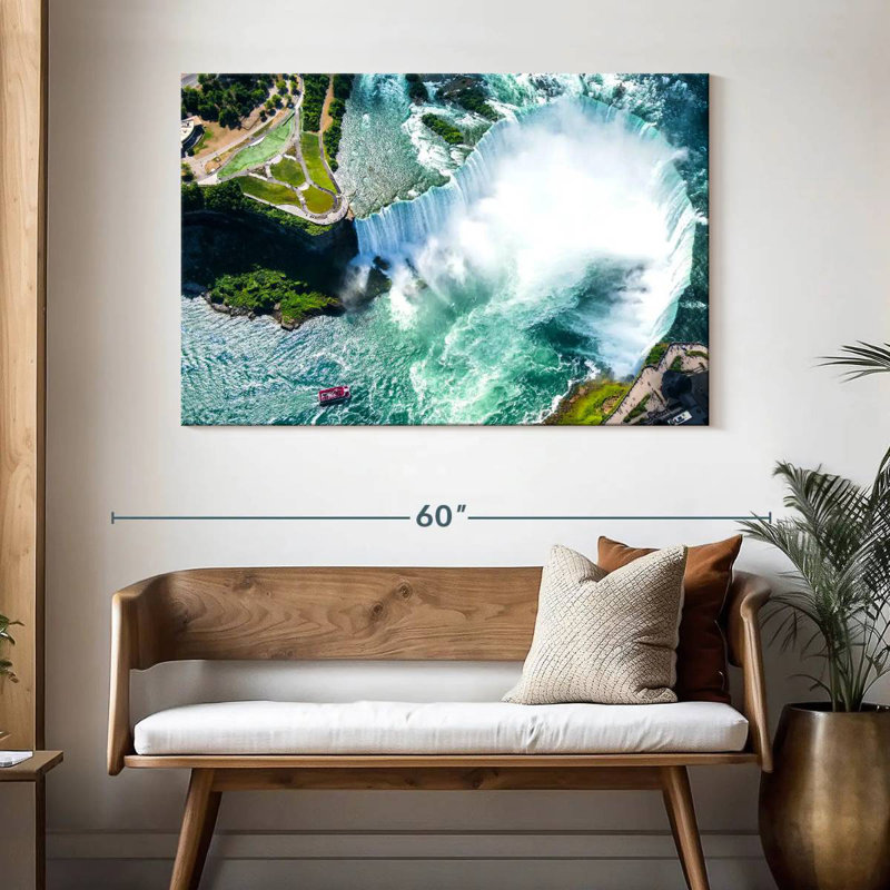 Alvord Niagara Falls d'en haut, H 32 po x l 48 po