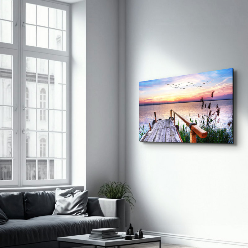 Peinture élégante en verre trempé de 27,6 po x 43,3 po | 100% verre trempé, épaisseur: 0,16 pouce | Œuvre imprimée UV, parfaite pour la décoration intérieure et les intérieurs modernes, des visuels époustouflants pour toute pièce
