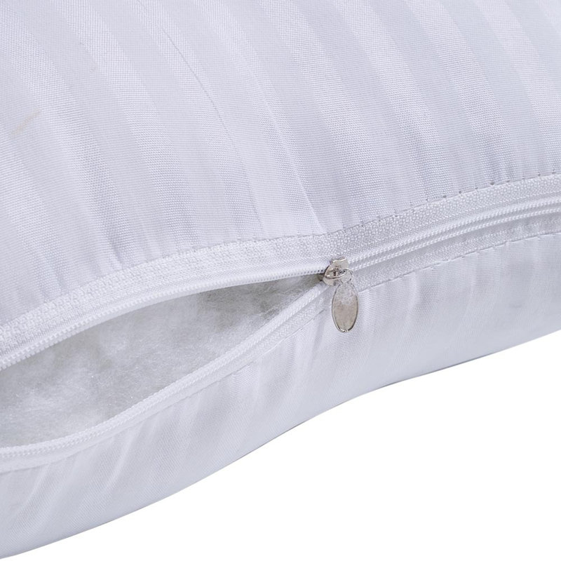 Kahnah Cotton White Bolster Cushion Pad, 48cmH x 74cmW