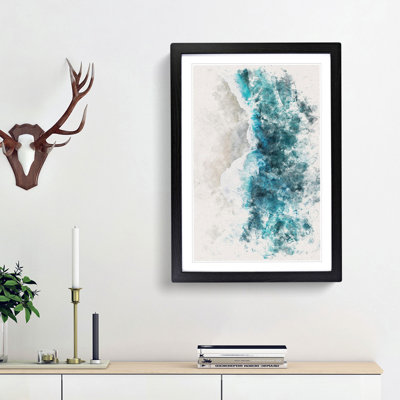 Ocean Kissing the Beach - Picture Frame Painting Print
