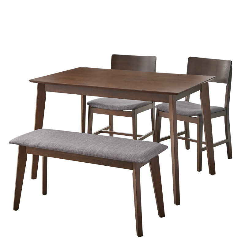 Ensemble repas pour 4 personnes Fasano, Brun / Gris