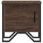 Alurd 40cm W Metal Bedside Table-1391060843
