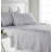Southshore Fine Linens Myosotis Scorpioides 4-Piece 300 Thread Count Cotton Sateen Sheet Set, 22-Inch Extra Deep Pocket, California King, Grey-503466749-503466746