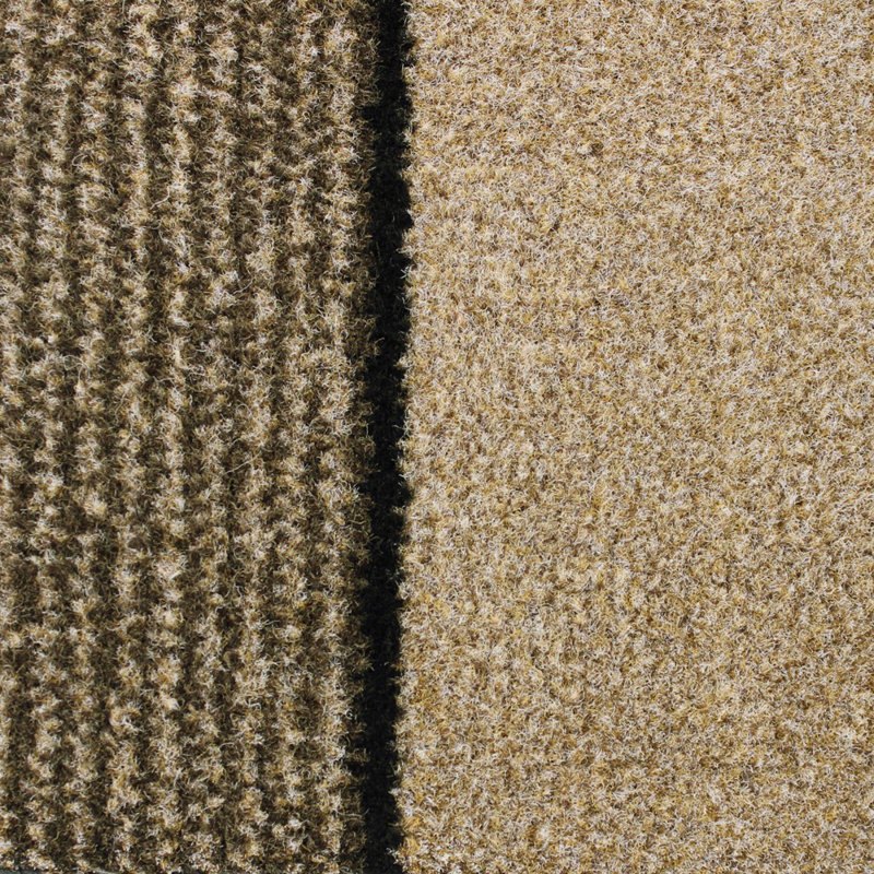 Miracle Non-Slip Striped Indoor Doormat, Beige, 0.65cm H x 40cm W x 60cm L
