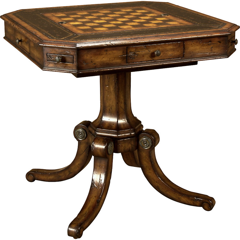 34" Choate Chess/Backgammon Table in Octagonal