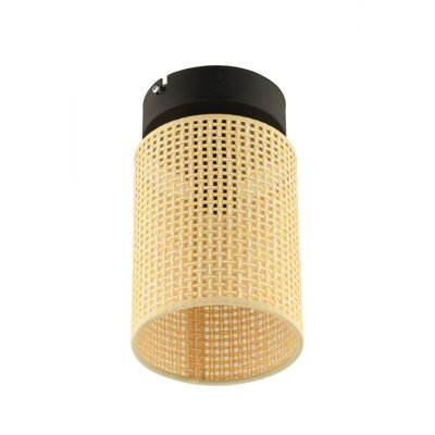 Élégant lustre crème, structure en métal, 4,7 po x 4,7 po | Douille E27 (40 W maximum) | Homologué IP20, luminaire élégant pour la maison | Parfait pour le salon, la salle à manger ou la chambre à coucher | Design moderne, ampoule non incluse