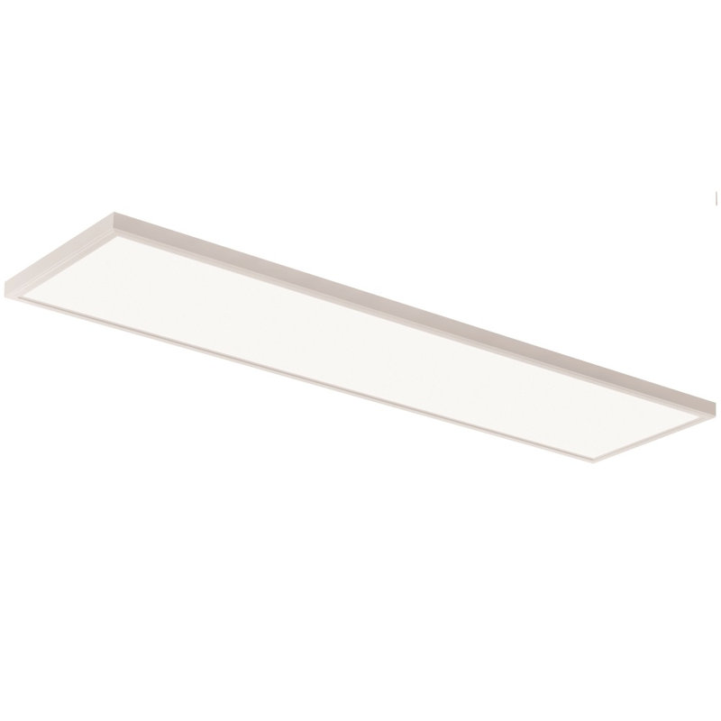 White Aluminum Rectangular LED Flush Mount Ceiling Light