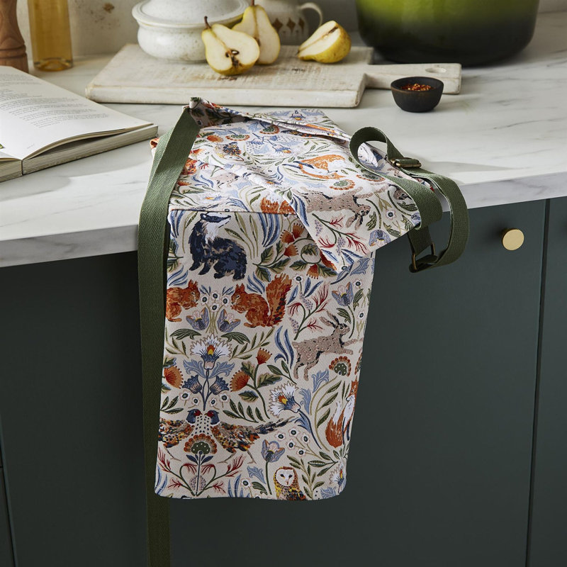 Blackthorn Animal Print Cotton Bib Apron