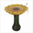 Cherysse Concrete / Cement Pedestal Birdbath