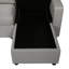 Razzak 3 Seater Linen Sofa Bed-180110789