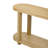 U_style modern minimalist ash veneer entryway table with streamlined desktop, perfect for study, hallway, and foyer