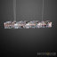 Bernhilde 1 - Modern LED Crystal Twisted Bar Chandelier – Adjustable Silver Ceiling Light-300464171