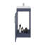 Meuble-lavabo H 32,6 po, 1 porte, 1 tablette