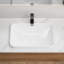 Lavabo de salle de bain rectangulaire moderne de l 22 po x P 15 po-122020748