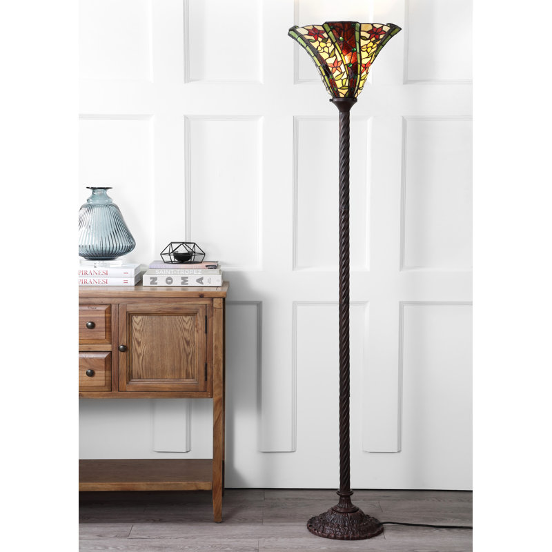 Orvis 71'' Brown Torchiere Floor Lamp