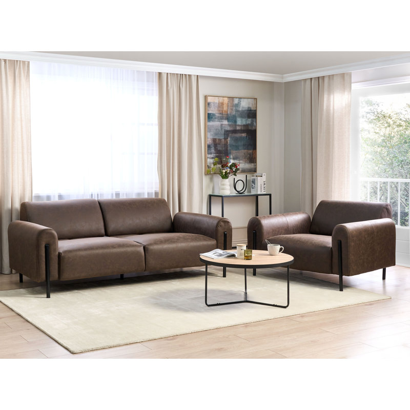 Saiyan 2 - Piece Living Room Set, Dark Brown