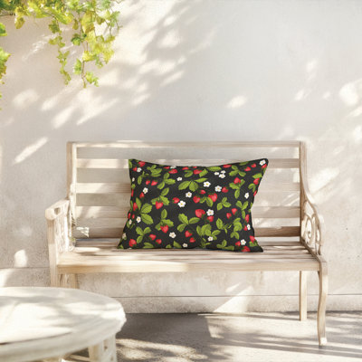 Coussin lombaire d'extérieur Strawberries Coastal