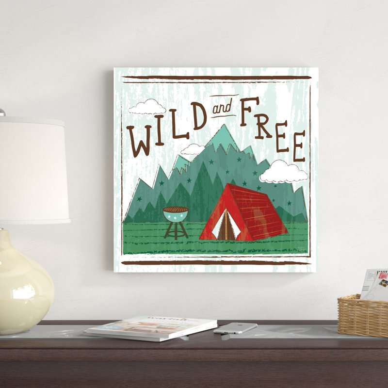«Comfy Camping V» par Melissa Averinos, impression sur toile tendue, H 20 po x l 20 po