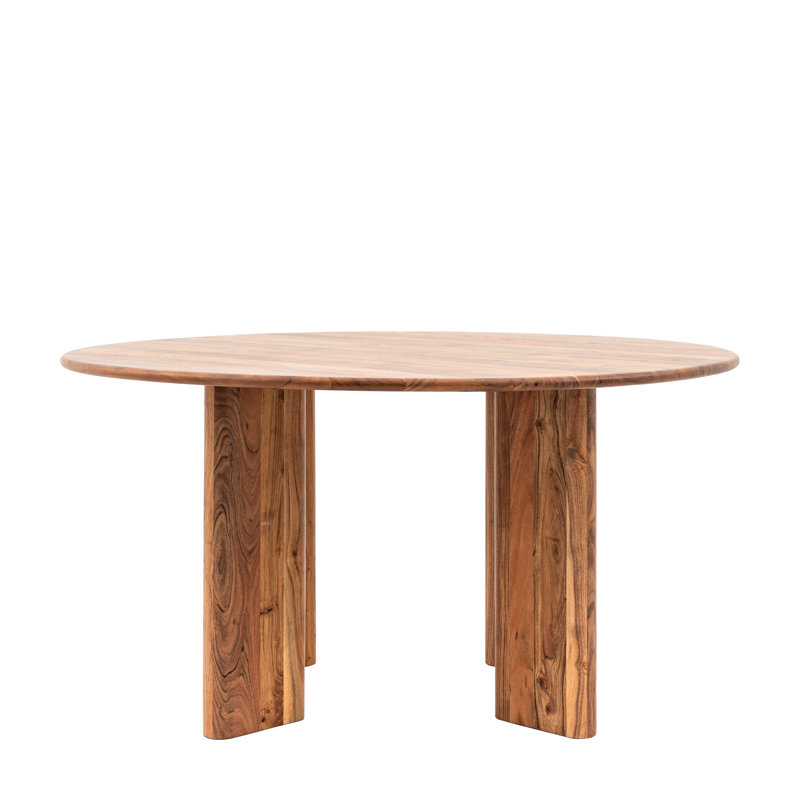 Fishersville Acacia Round Dining Table