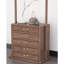 Garde-robe en orme massif avec tiroirs multiples