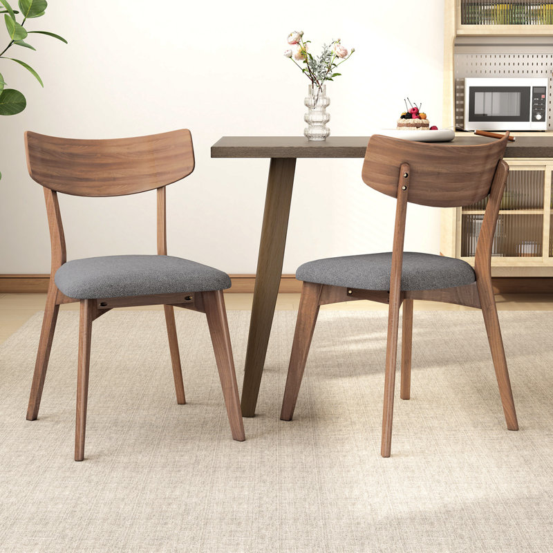 Ensemble de 2 chaises de salle à manger Mid-Century