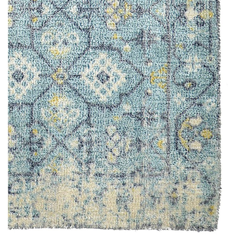 Tapis de zone turquoise Gino, Rectangle 5 pi x 8 pi