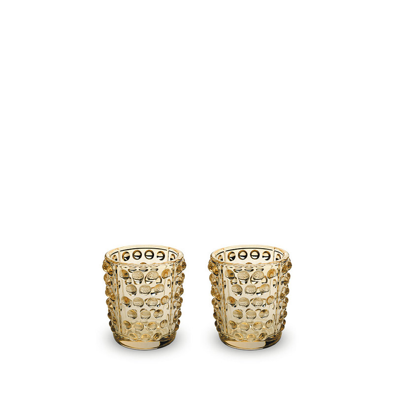 Mossi Votive Candle Holder, Gold Luster