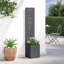  Garden Privacy Screen Black 32 X 140 Cm Cold-Rolled Steel-419105501