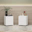 Table de chevet 2 tiroirs (2 ensembles)-1834624709