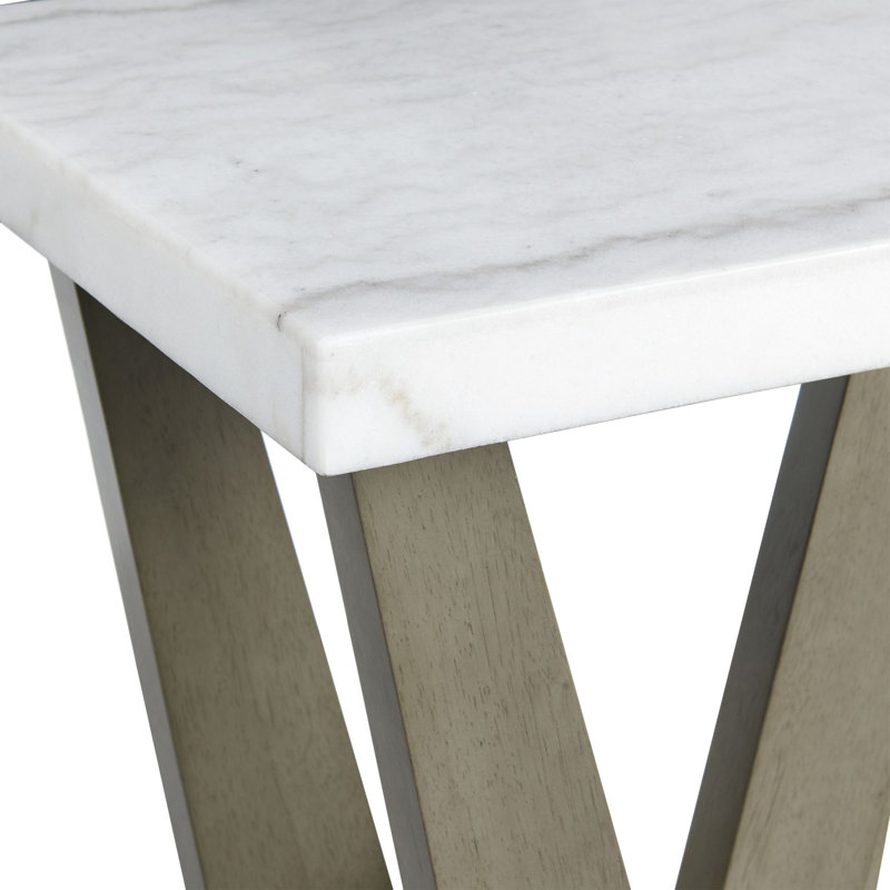Letara Marble Top End Table