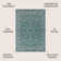 Hagerman Vintage Filigree Textured Weave Teal/Gray Indoor/Outdoor Rug