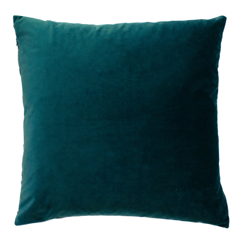 Anji Floral Square Cushion, Teal