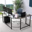Allesia L-Shaped Executive Desk