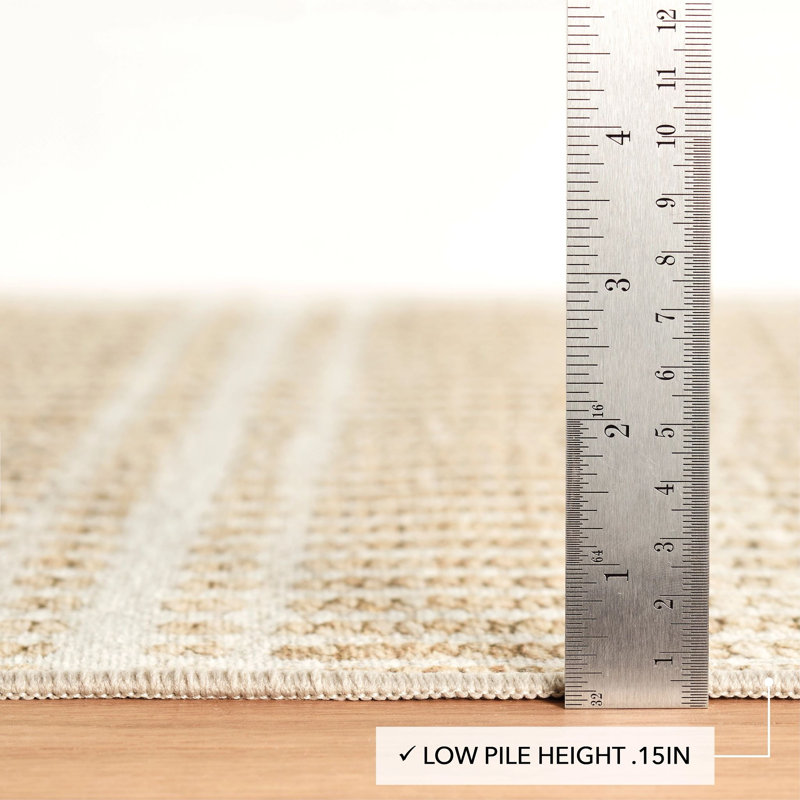 Arbor Natural Machine Washable Rug, Rectangle 3' x 5'