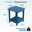 Table de bout d'extérieur en PEHD Adirondack-1482439262