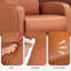 Fauteuil inclinable en cuir de polyuréthane pour le salon - Canapé inclinable réglable robuste avec siège rembourré, support à ressorts ensachés et assemblage facile pour le cinéma maison ou le bureau