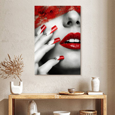 Shuttleworth Red Lips And Nails Pop