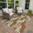 Machine Washable Indoor/Outdoor Lockway ACN2422 Mid-Century Modern Rug-1489076111