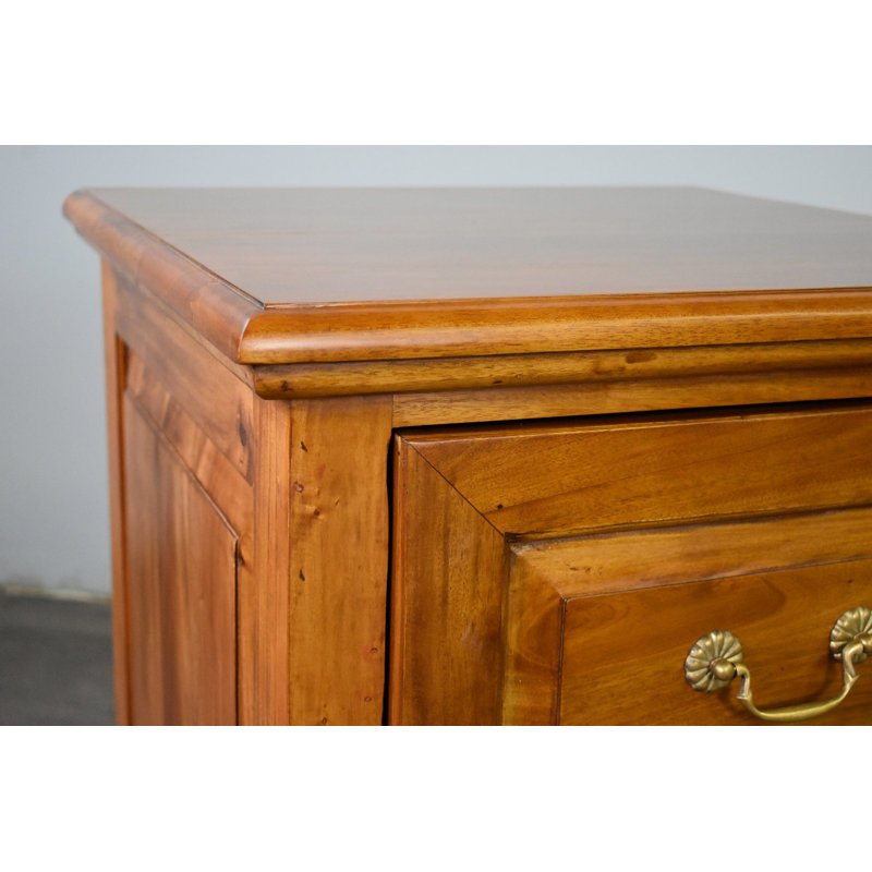 Nijaz 2 Drawer File Cabinet, Brun clair