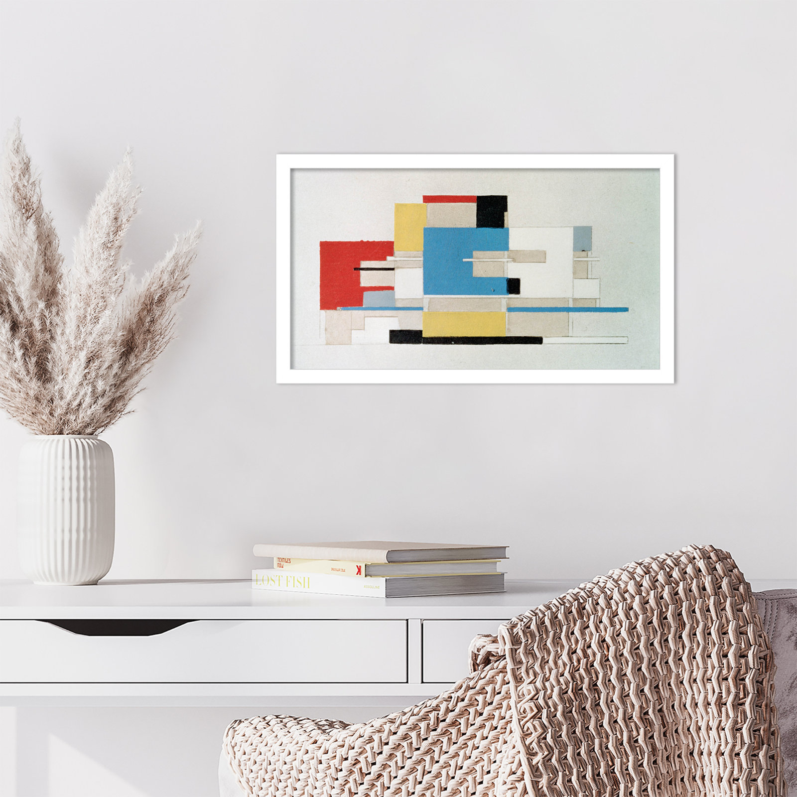 Earling "Colour Study for Architecture" Print, 12" H x 21" W, White