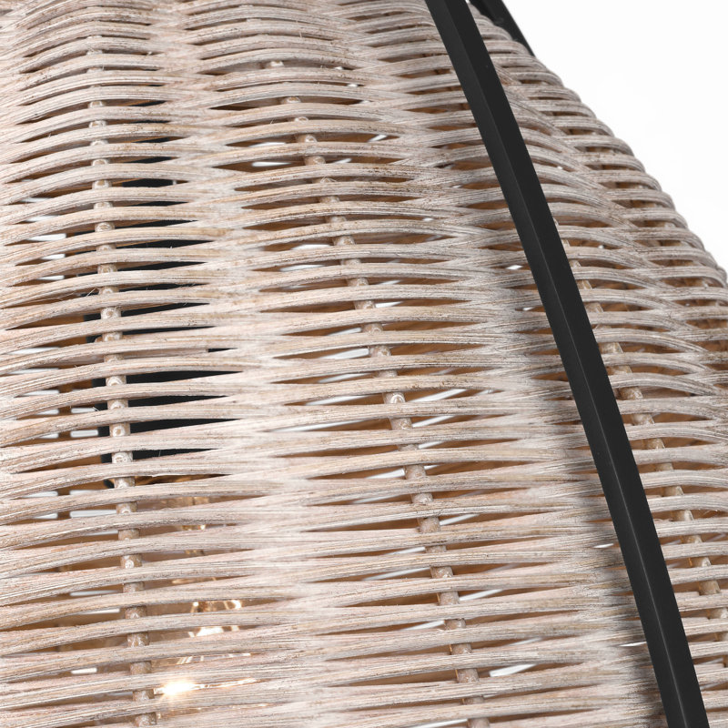 Norman 1 - Light Pendant, 85.5" H x 15.5" W x 15.5" D, Black/Ash