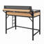 Lit mezzanine en métal avec tablettes de rangement, panneau perforé, lumières USB et DEL-130022724-130022728
