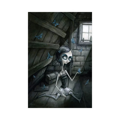 Butterflies In The Attic by Megan Majewski - Wrapped Canvas Print