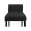 Faux-marbre dessus pelucheux chaises rembourrées tissu gris anthracite riche pieds noirs élégants moderne contemporain-613414504-613414503