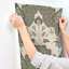 Auden Green Floral Grandeur Wallpaper-826366228