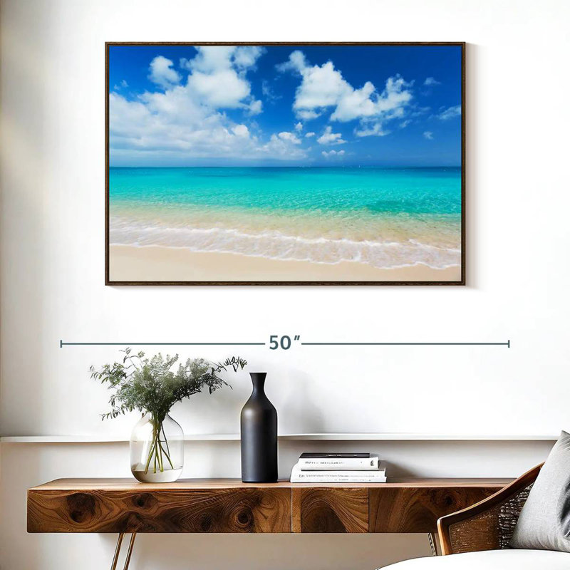 Un Aykhan, Cadre flottant noyer, 40 po x 27 po
